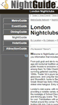 Mobile Screenshot of london.nightguide.com