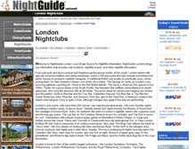 Tablet Screenshot of london.nightguide.com