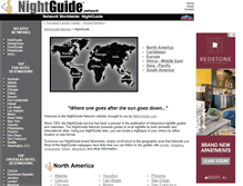 Tablet Screenshot of nightguide.com
