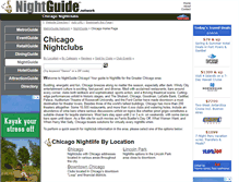 Tablet Screenshot of chicago.nightguide.com