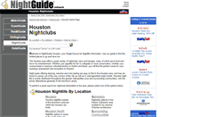 Desktop Screenshot of houston.nightguide.com